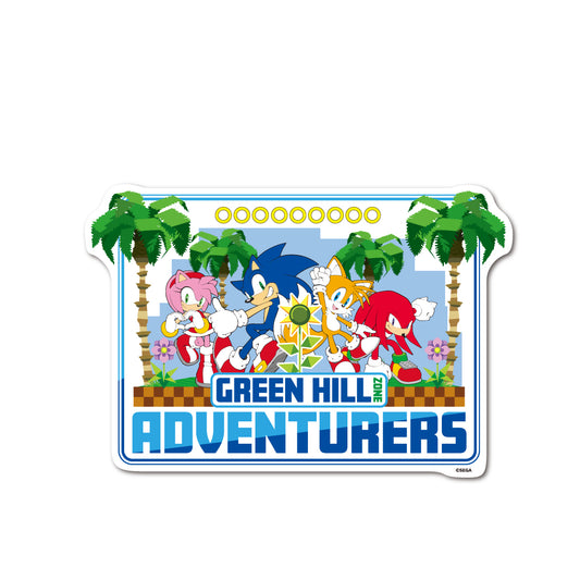 SONIC-17 Large Sticker GREEN HILL ZONE